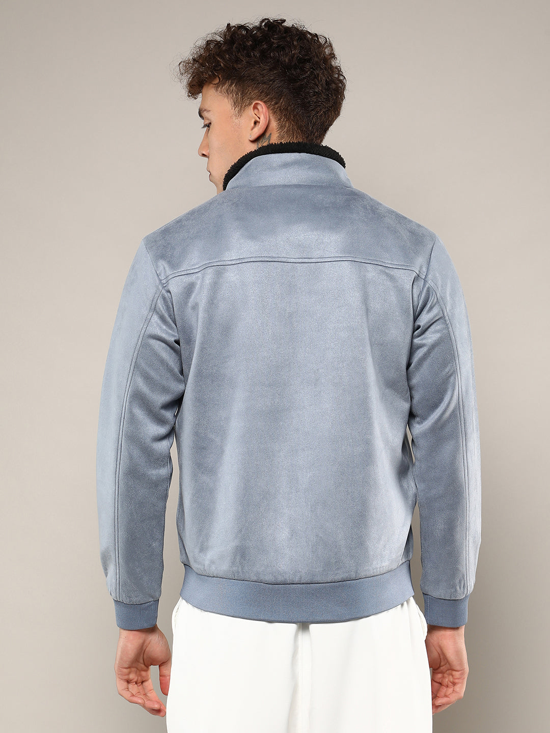 Fleece-Lined Bomber Jacket