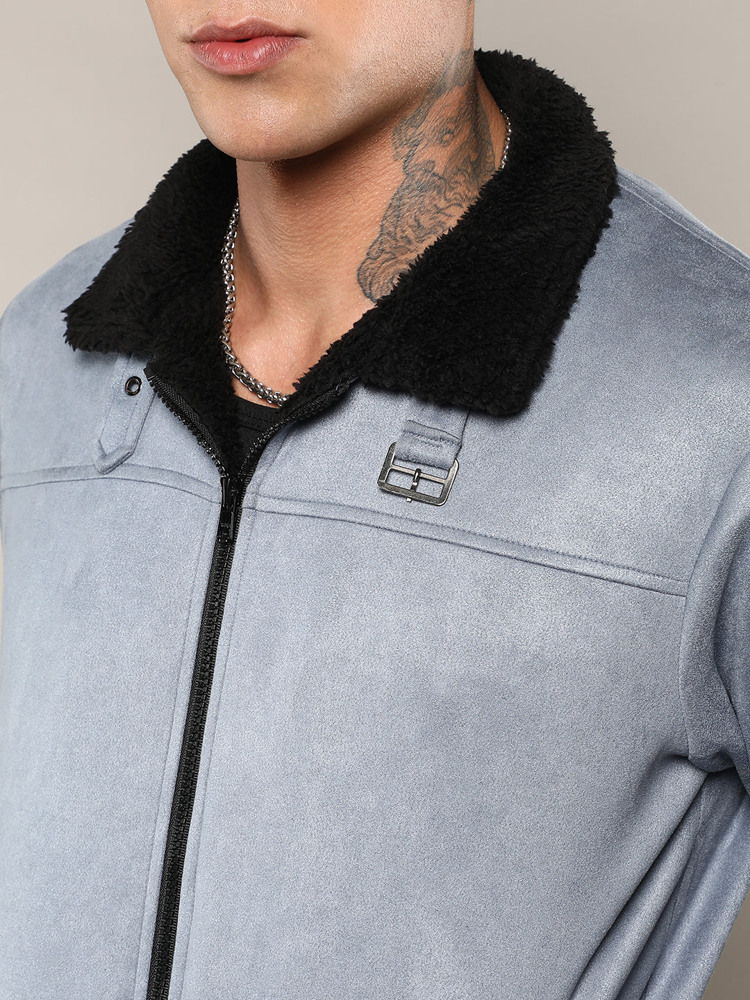 Fleece-Lined Bomber Jacket