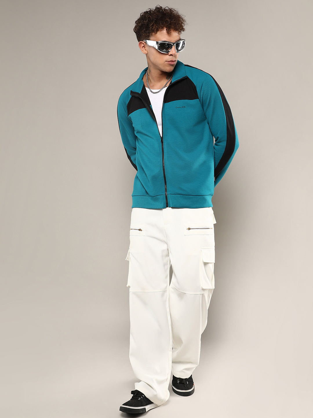 Zip-Front Jacket With Contrast Detail