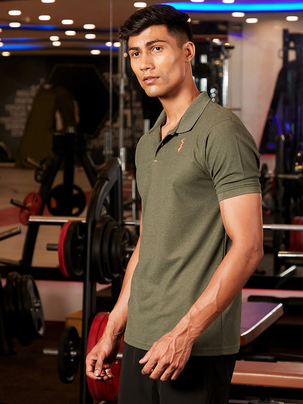 Basic Activewear Polo T-Shirt