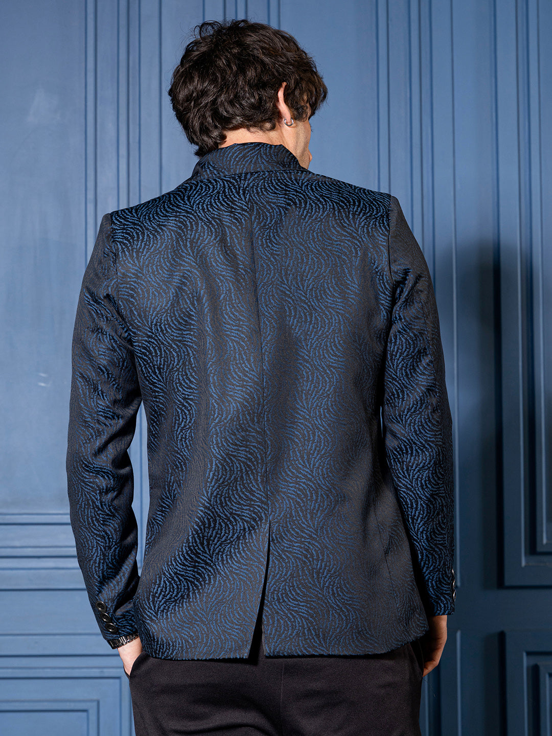 Tailored Streak Jacquard Blazer