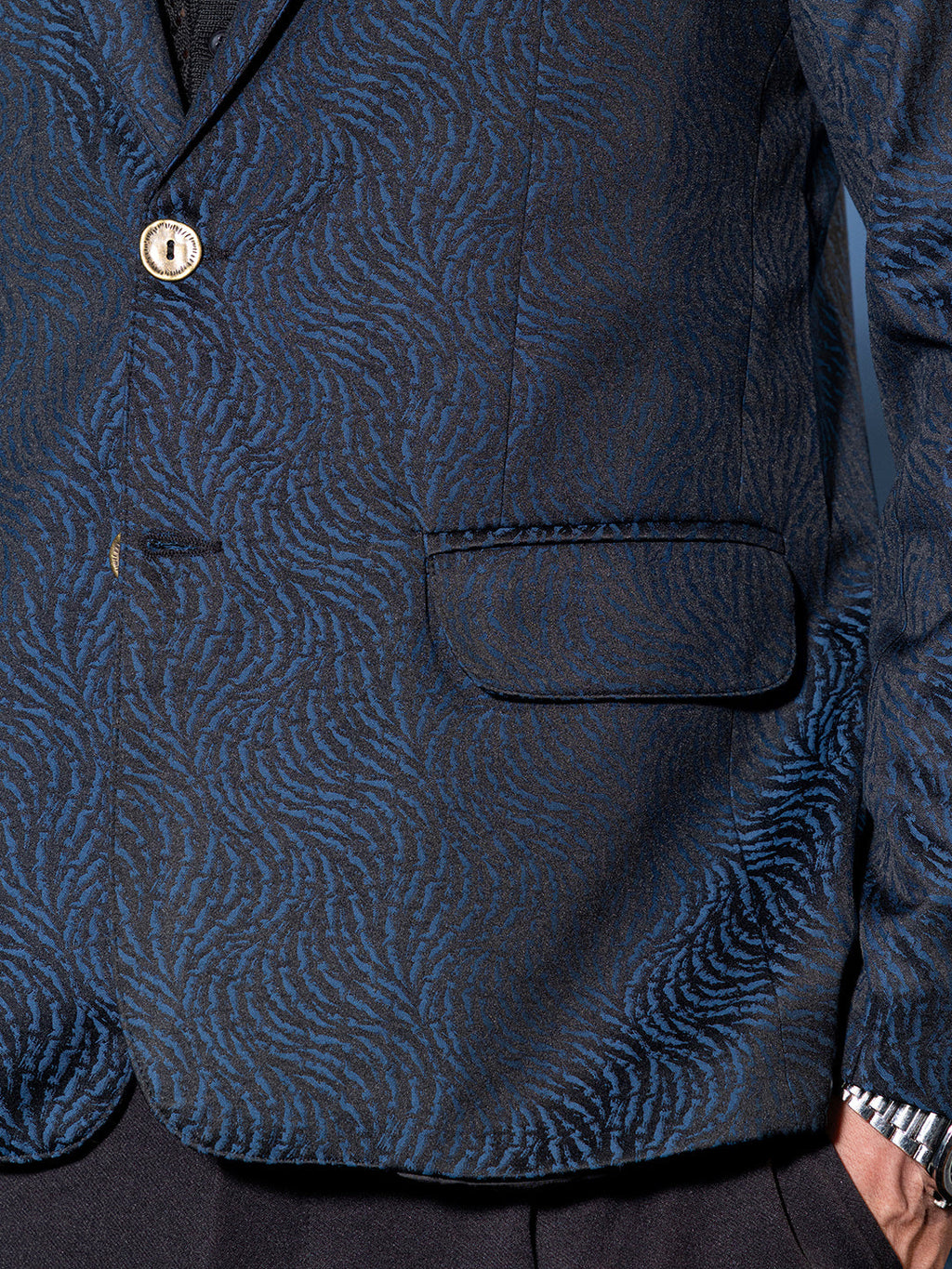 Tailored Streak Jacquard Blazer