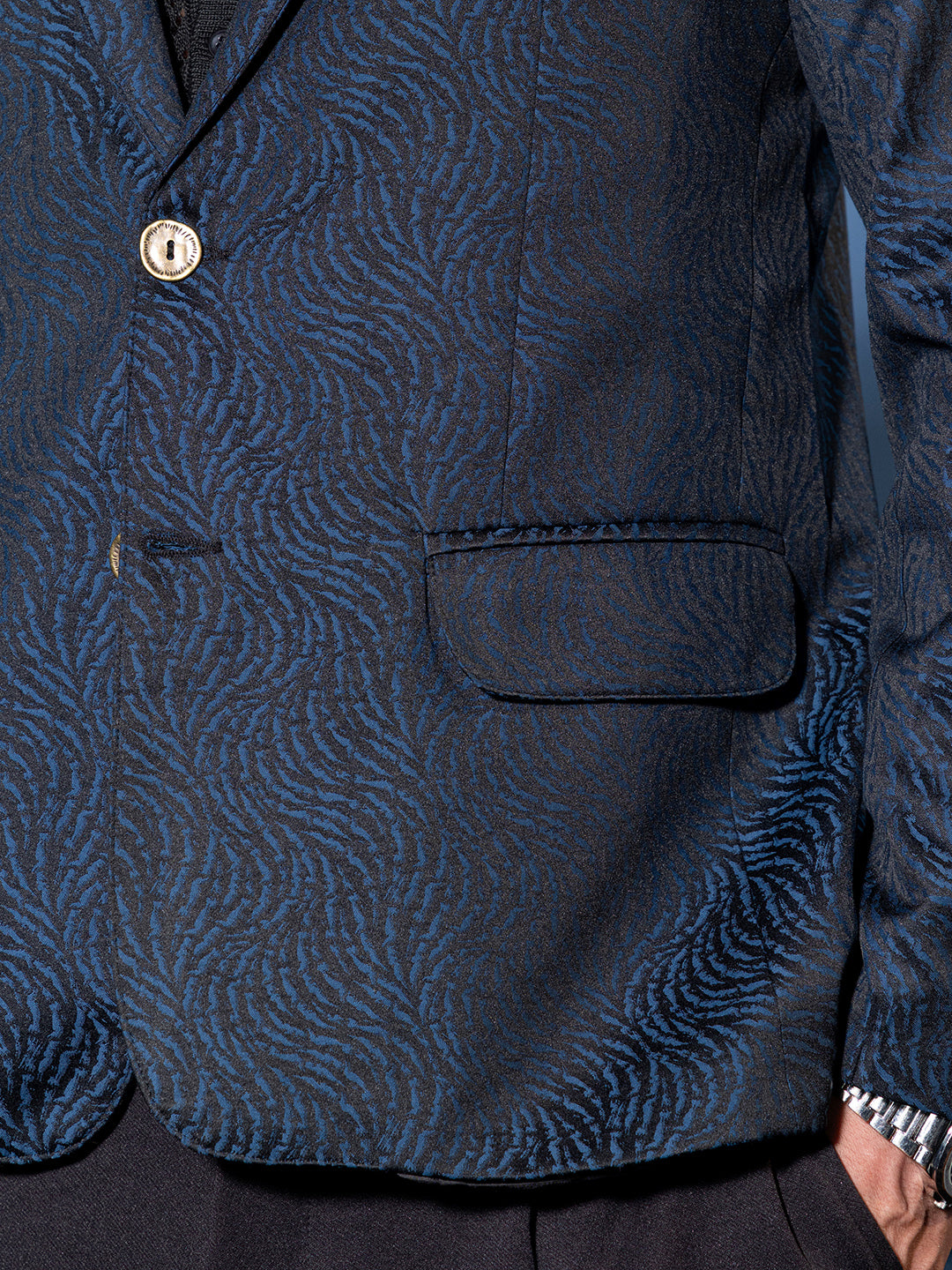 Tailored Streak Jacquard Blazer