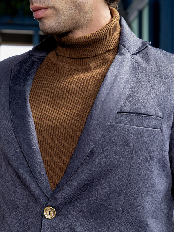 Tailored Reptilia Jacquard Blazer