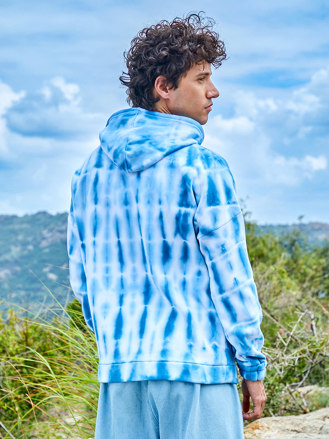 Tie Dye Oversized Hoodie With Kangaroo Pocket