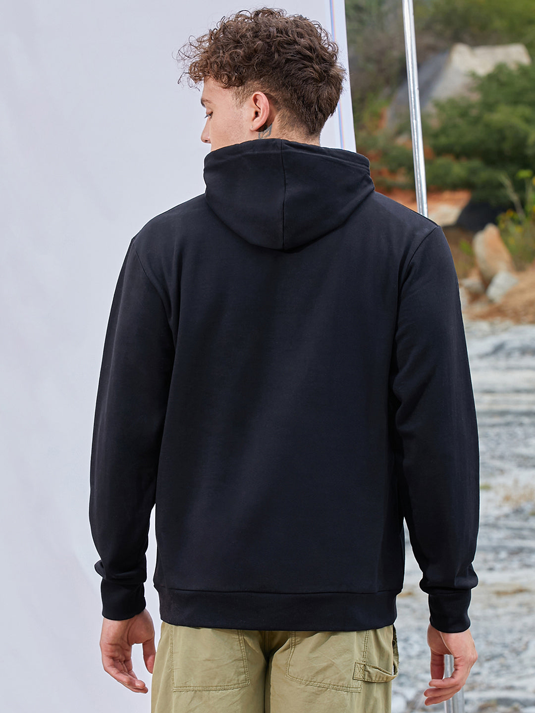 Solid Pullover Hoodie