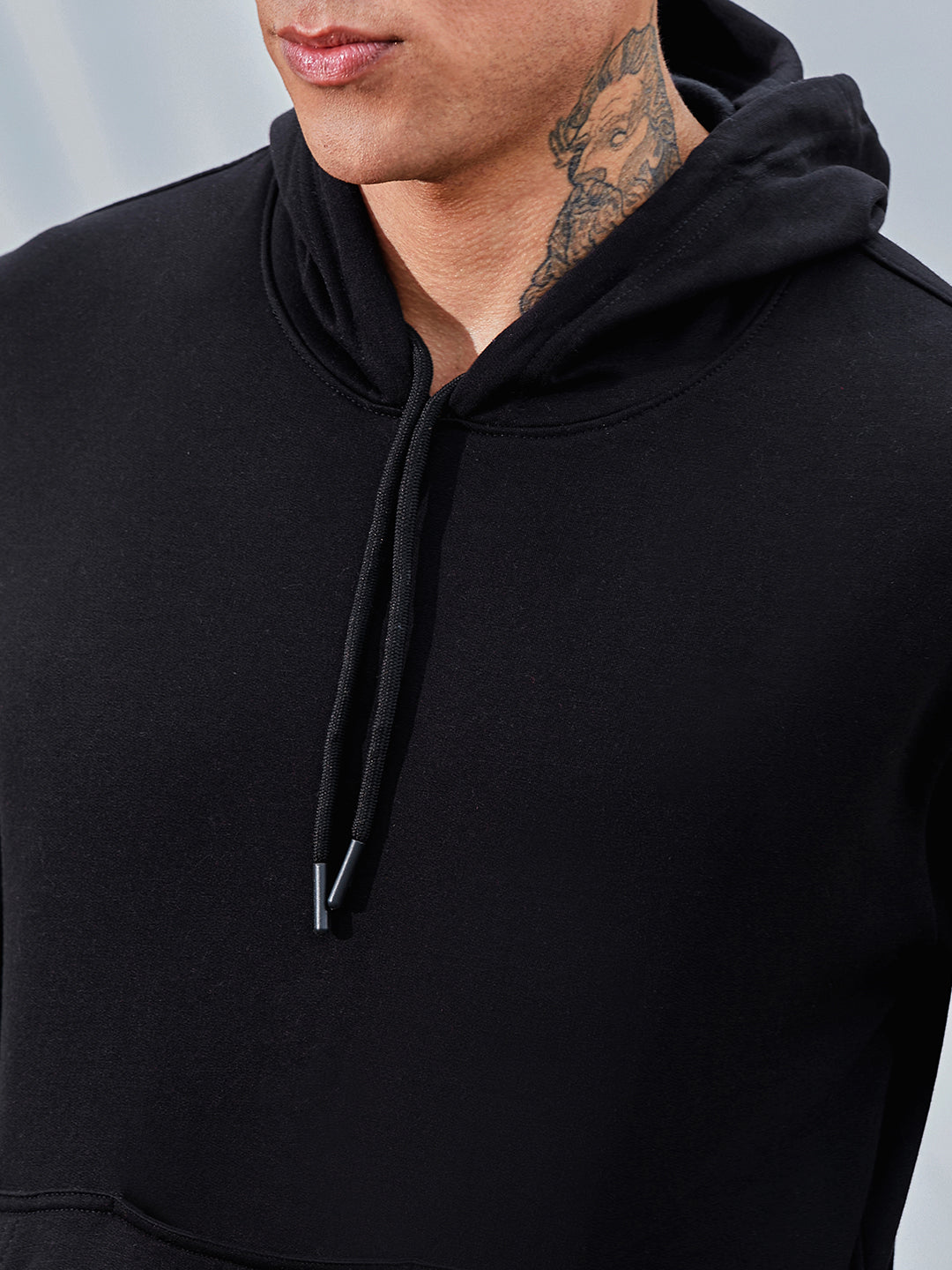 Solid Pullover Hoodie