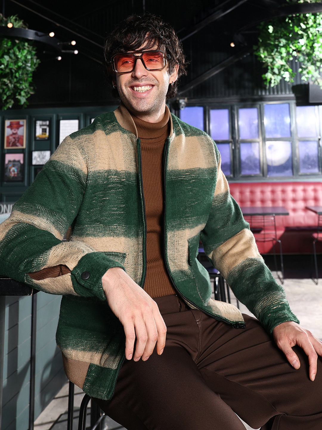 Zip-Front Buffalo Bomber Jacket