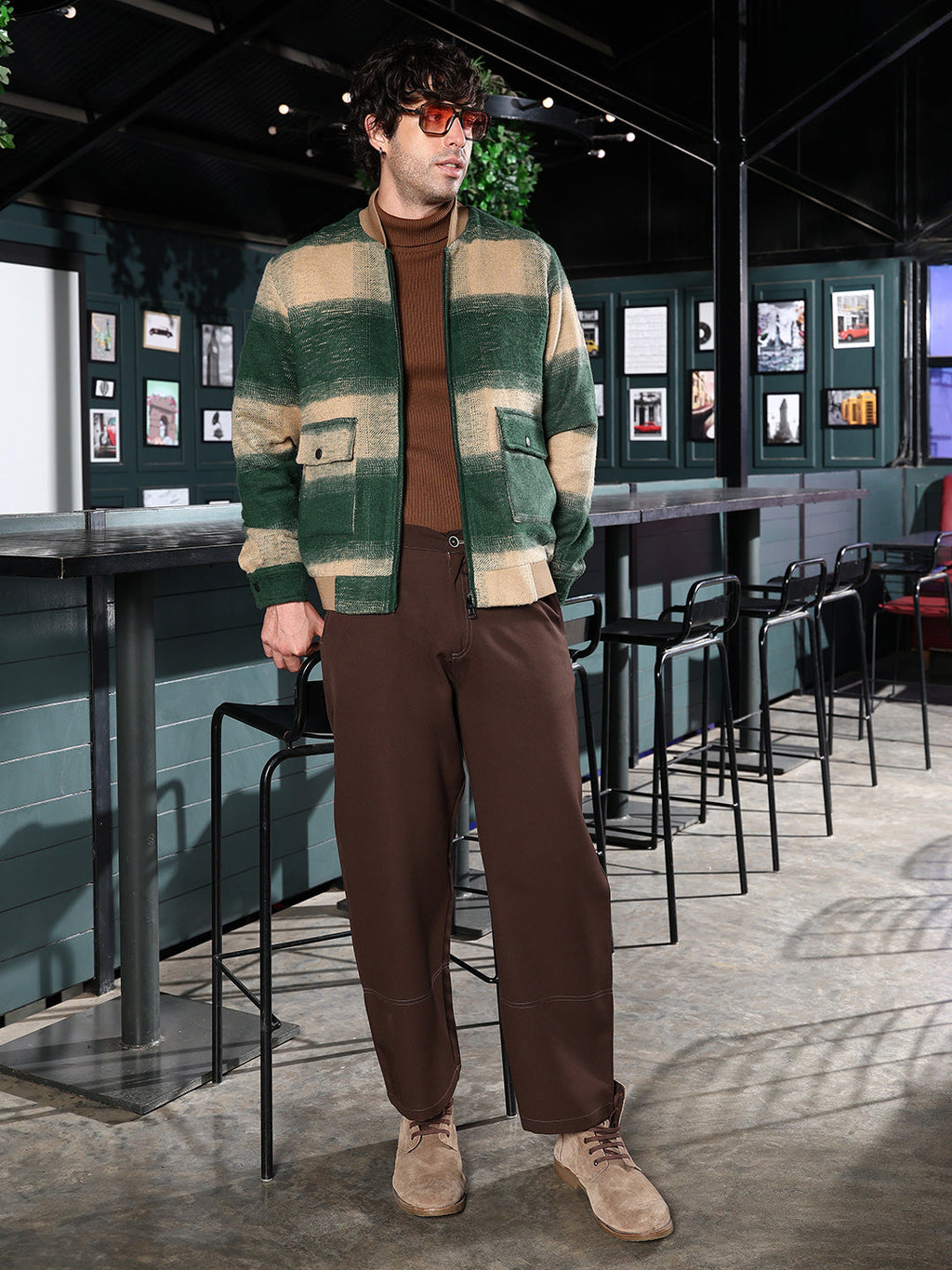 Zip-Front Buffalo Bomber Jacket