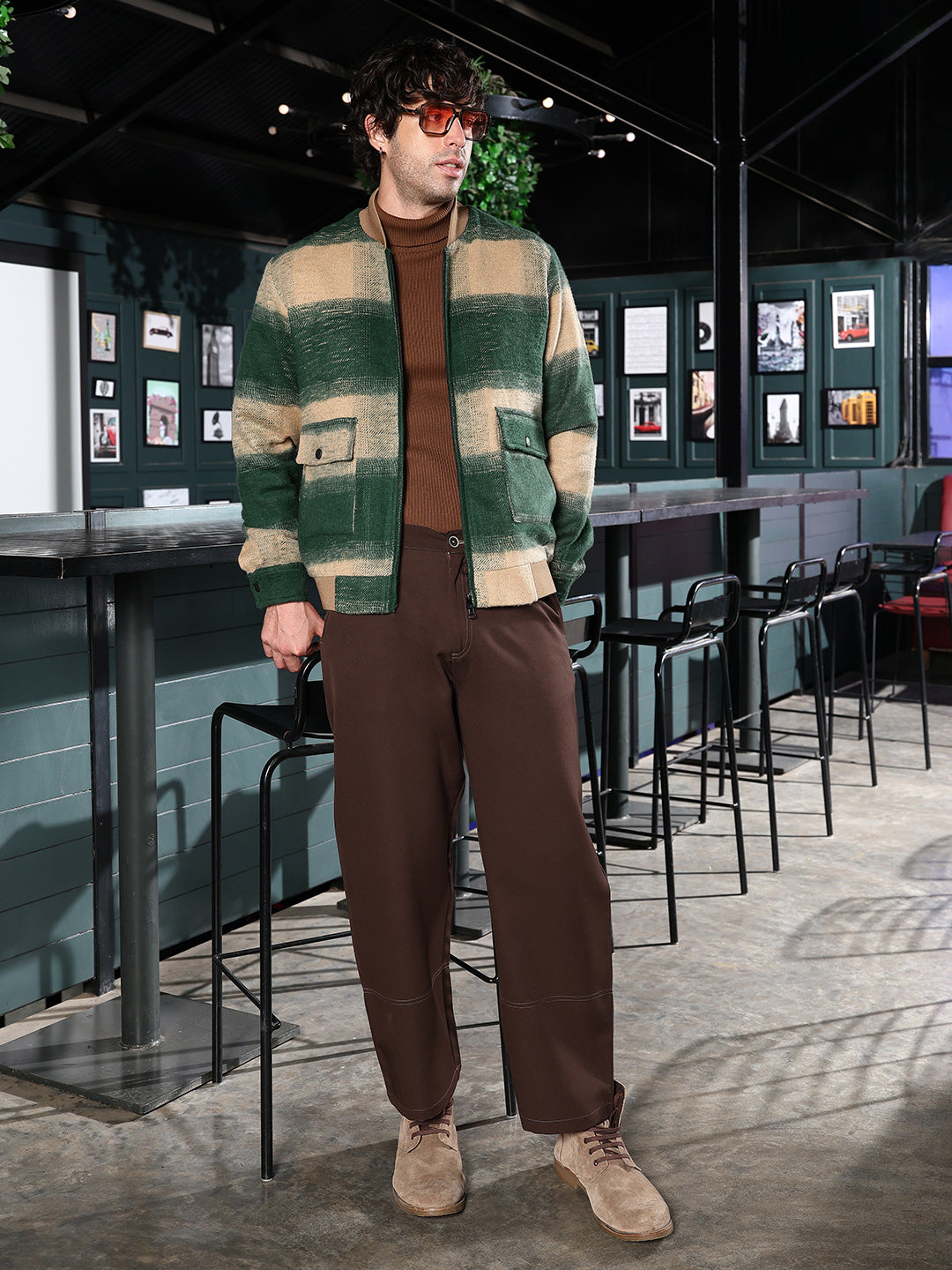 Zip-Front Buffalo Bomber Jacket