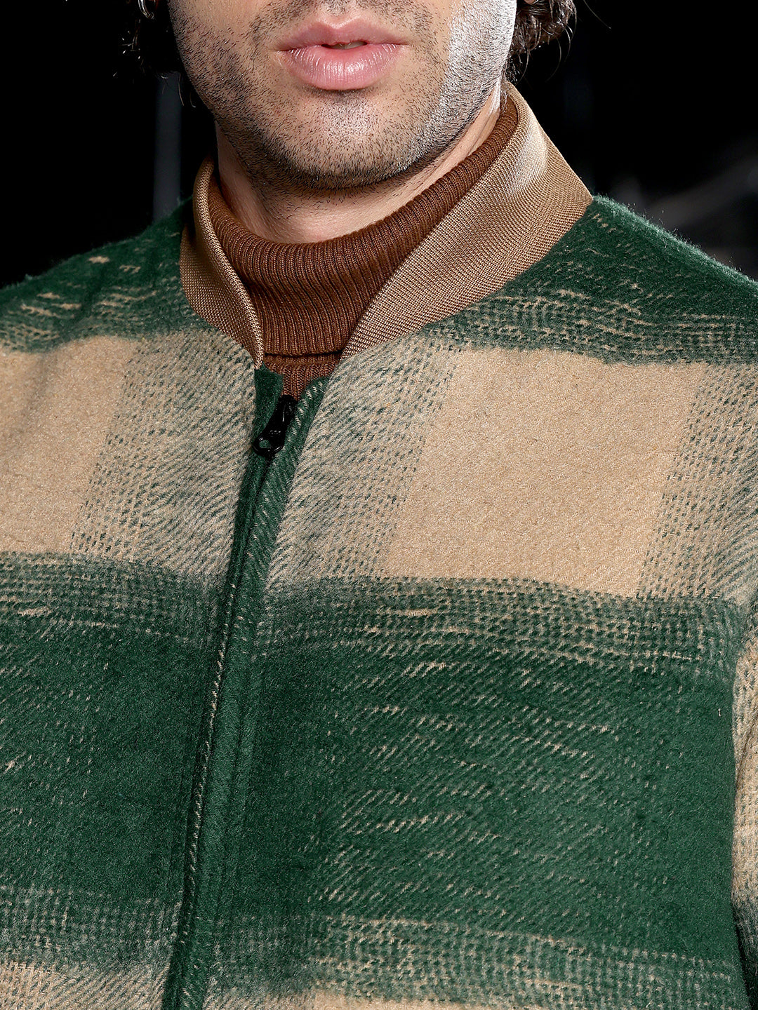 Zip-Front Buffalo Bomber Jacket