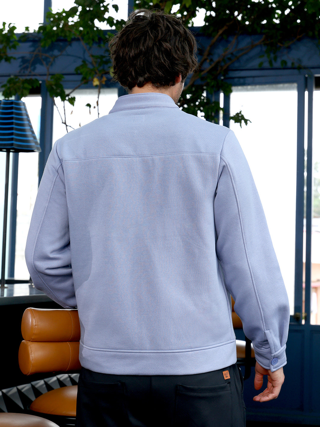 Panel-Stitch Knit Jacket