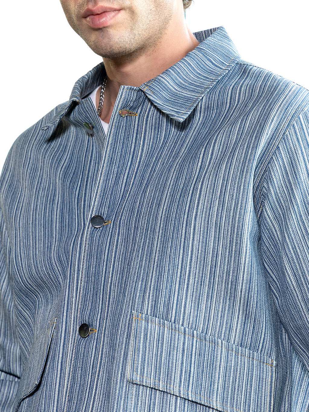 Relaxed Jacquard-Denim Jacket