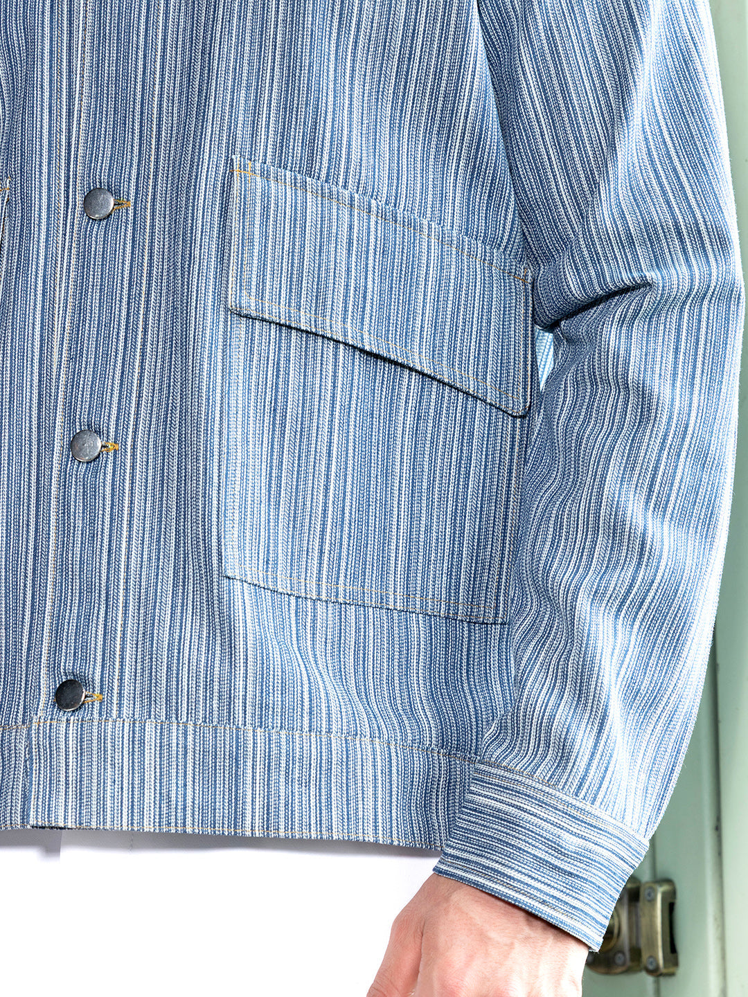 Relaxed Jacquard-Denim Jacket