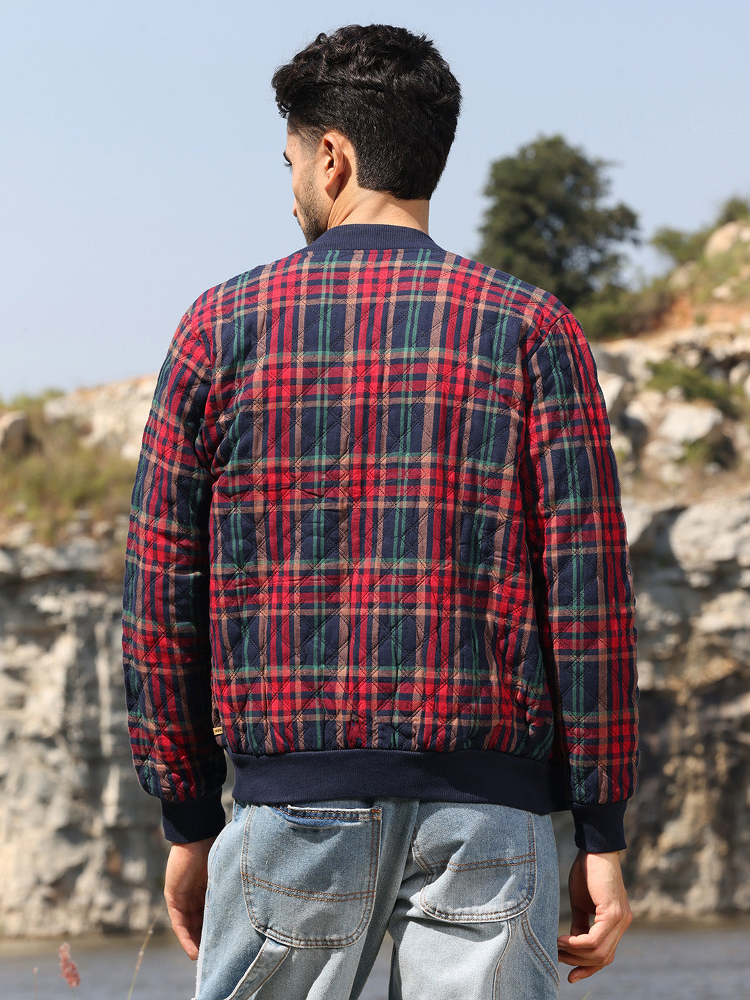 Tartan Plaid Bomber Jacket