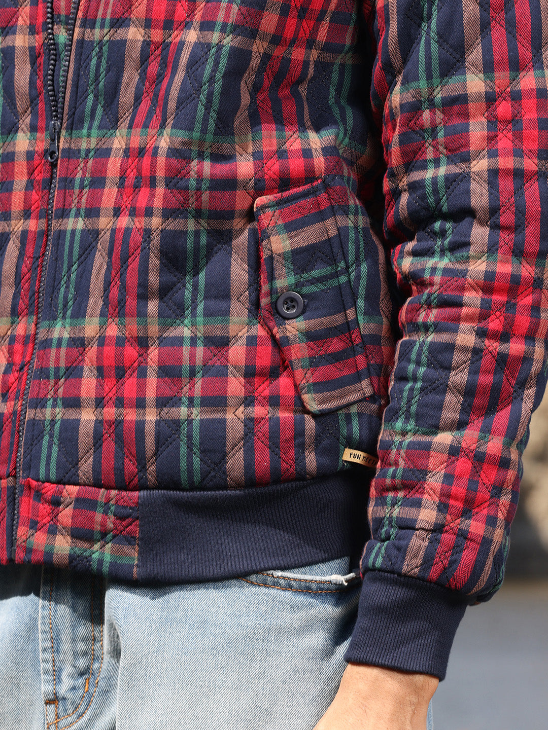 Tartan Plaid Bomber Jacket