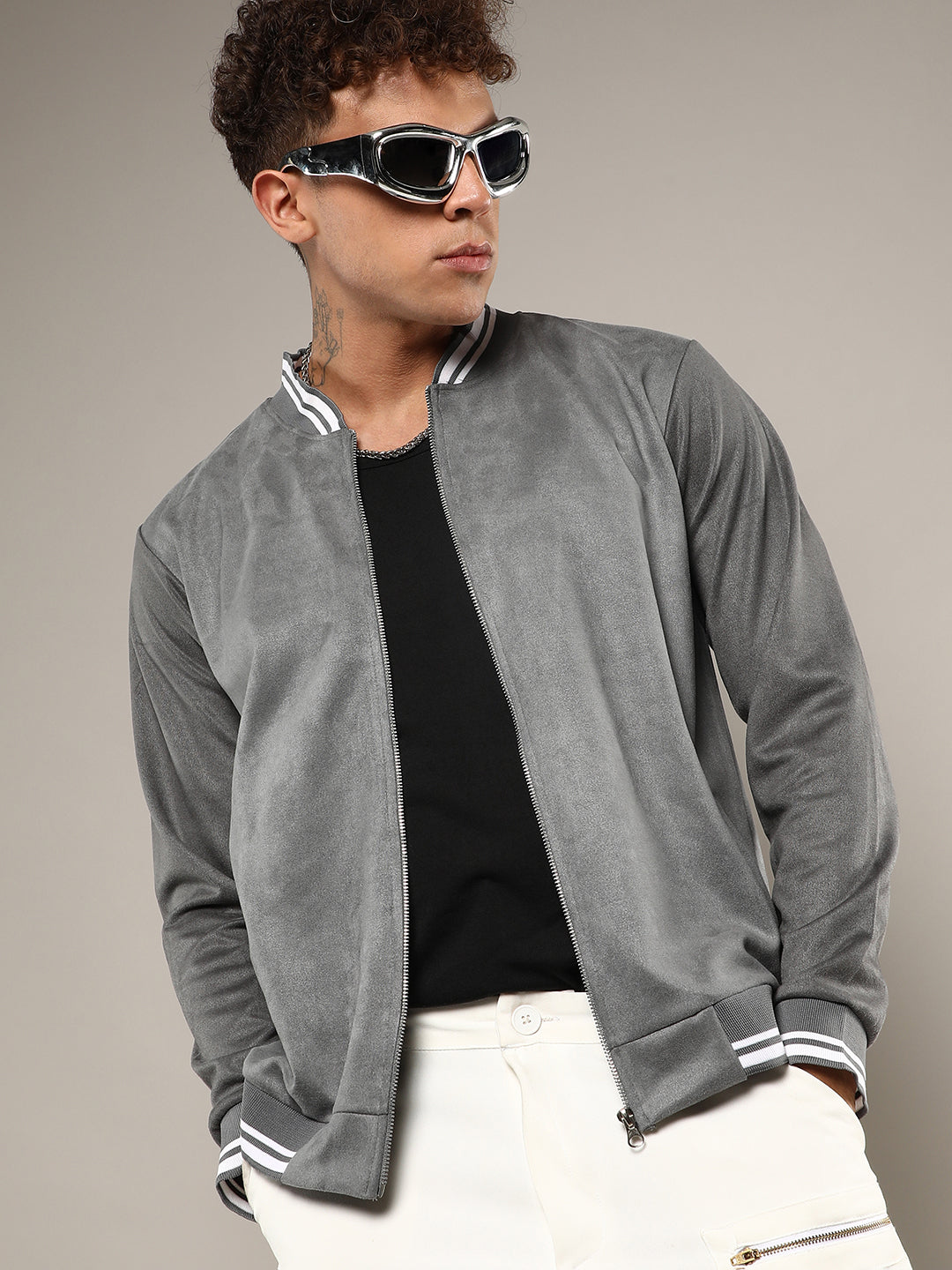 Zip-Front Baseball Jacket