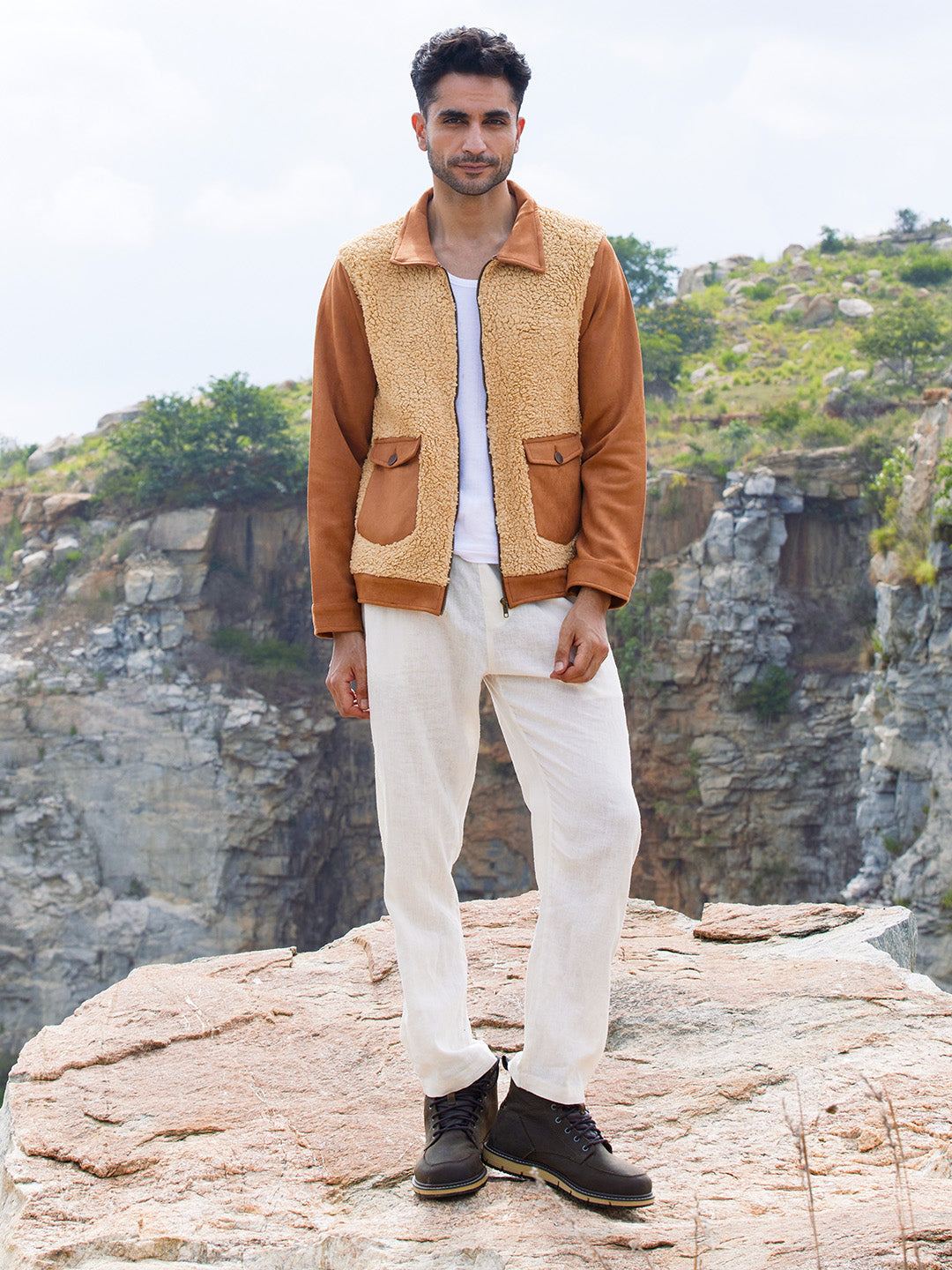 Contrast Sherpa Jacket