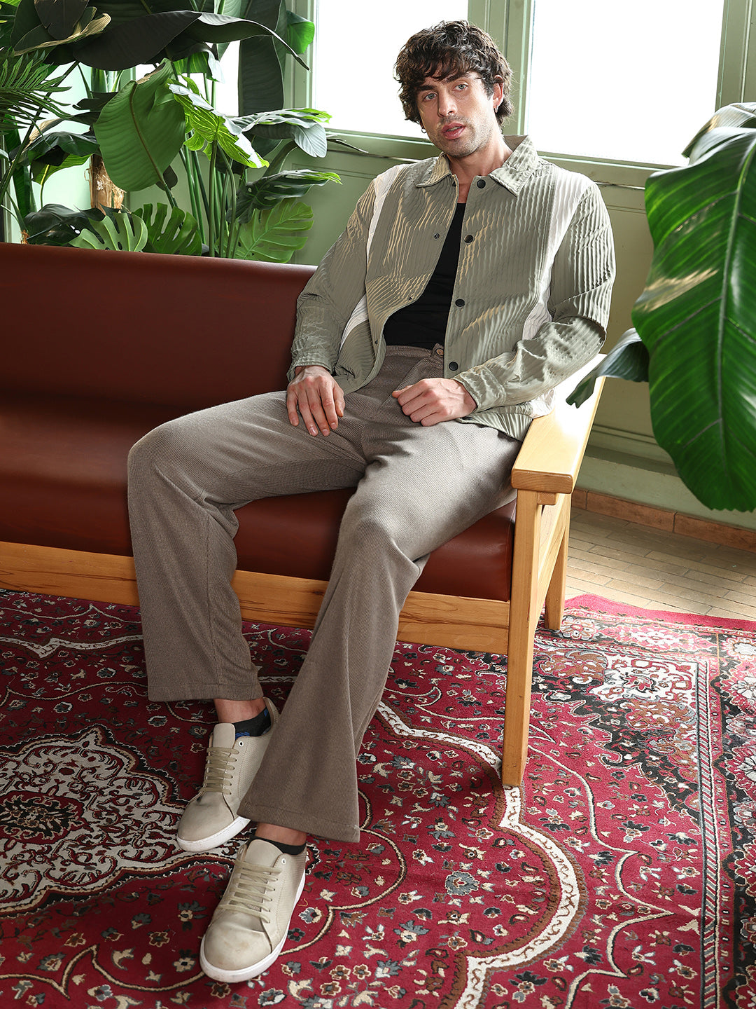 Panelled Crease-Tactile Jacket