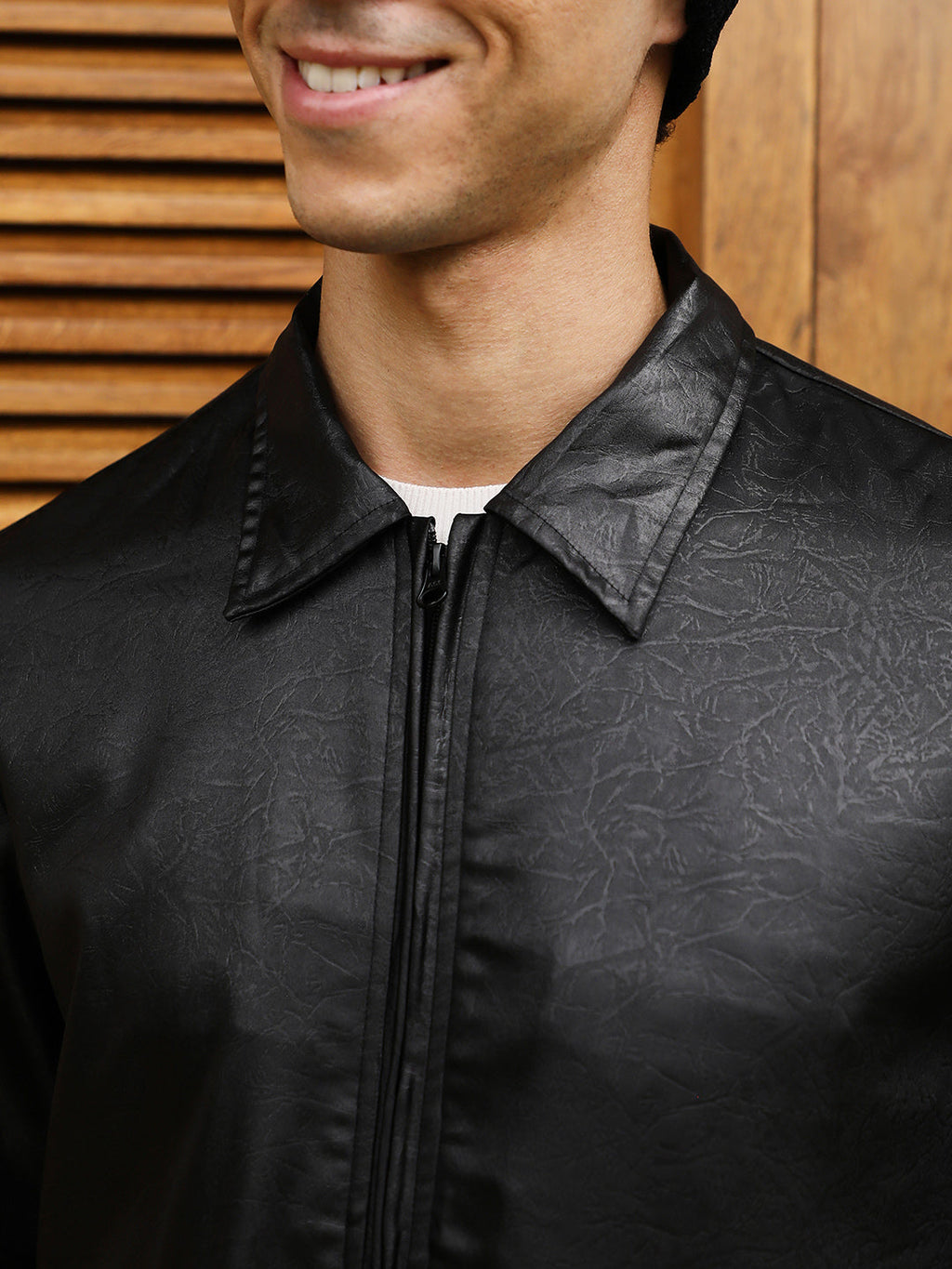 Zip-Front Embossed Jacket