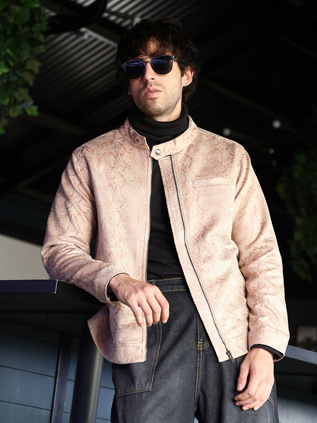 Reptilia-Jacquard Rider Jacket