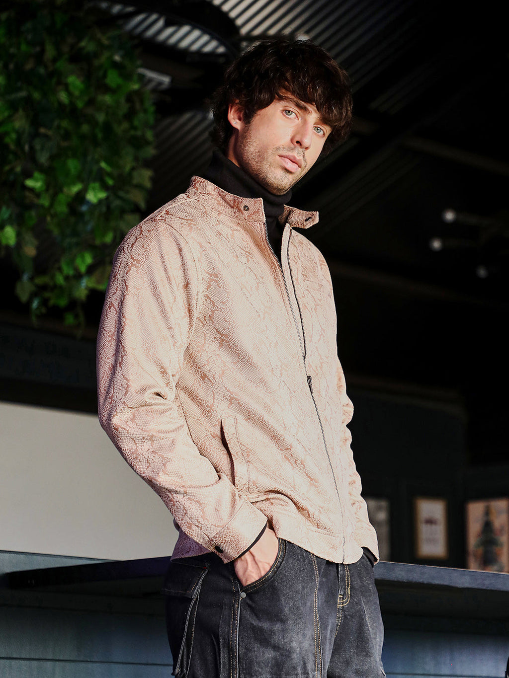 Reptilia-Jacquard Rider Jacket