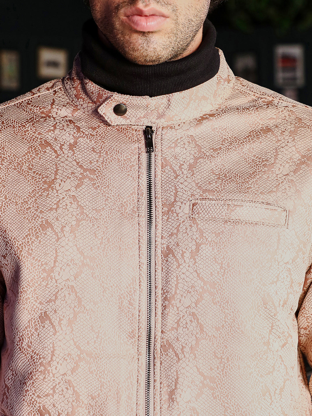 Reptilia-Jacquard Rider Jacket