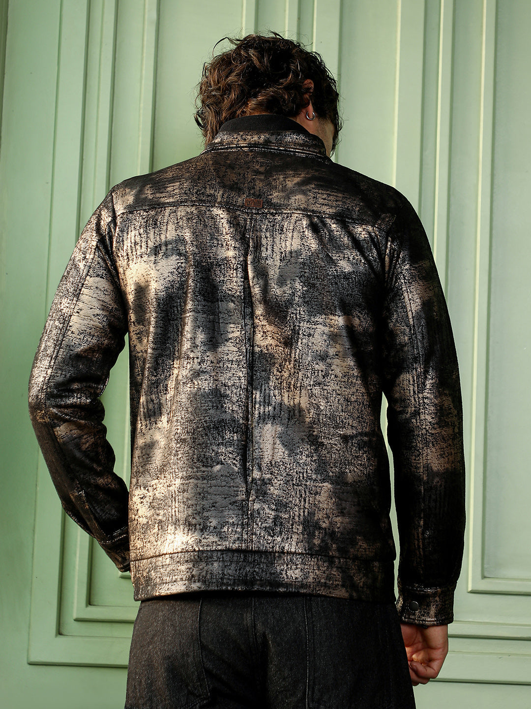 Reptilia-Jacquard Bomber Jacket