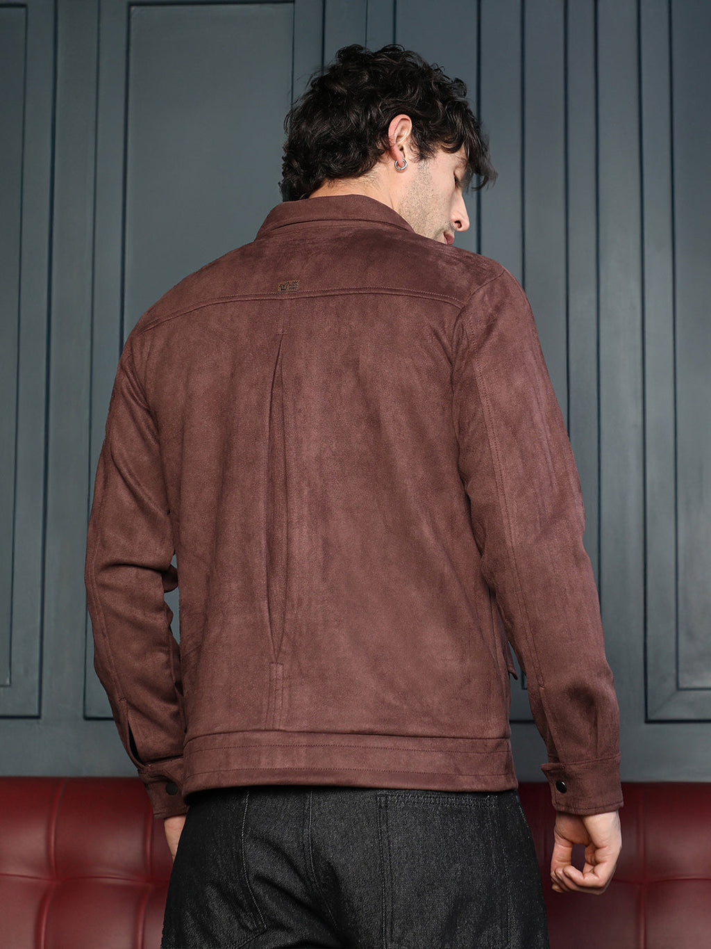 Suede Bomber Jacket