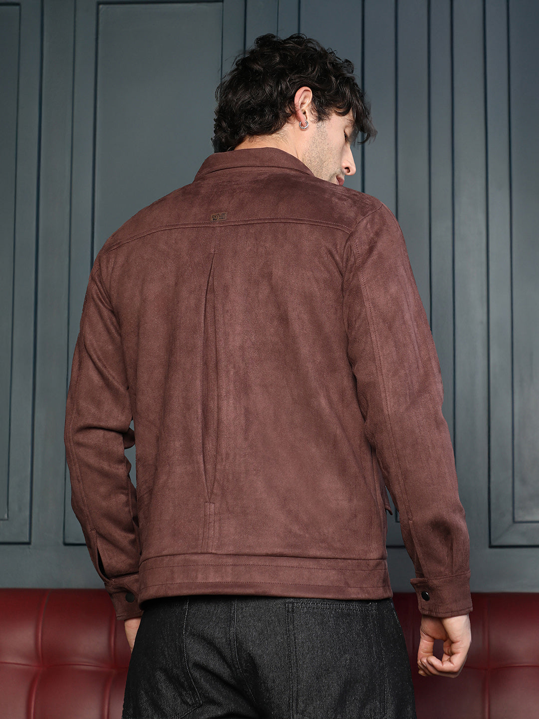 Suede Bomber Jacket