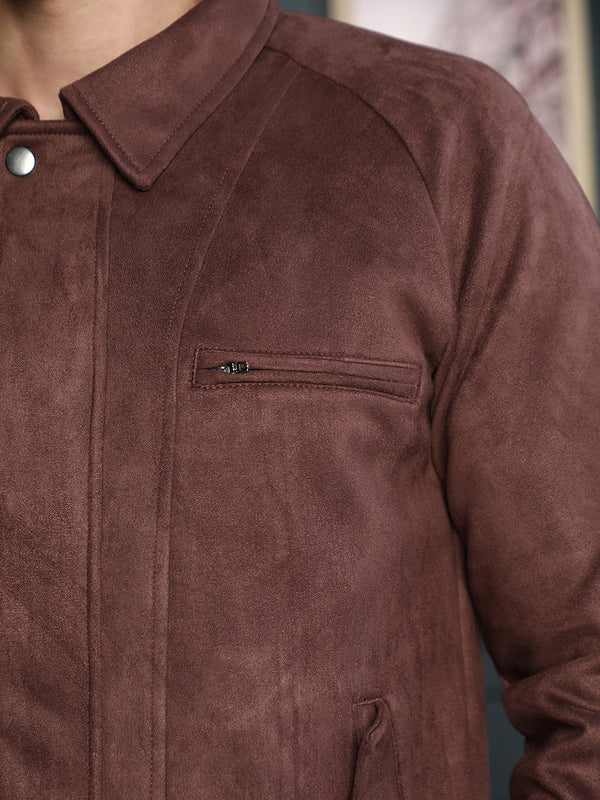 Suede Bomber Jacket