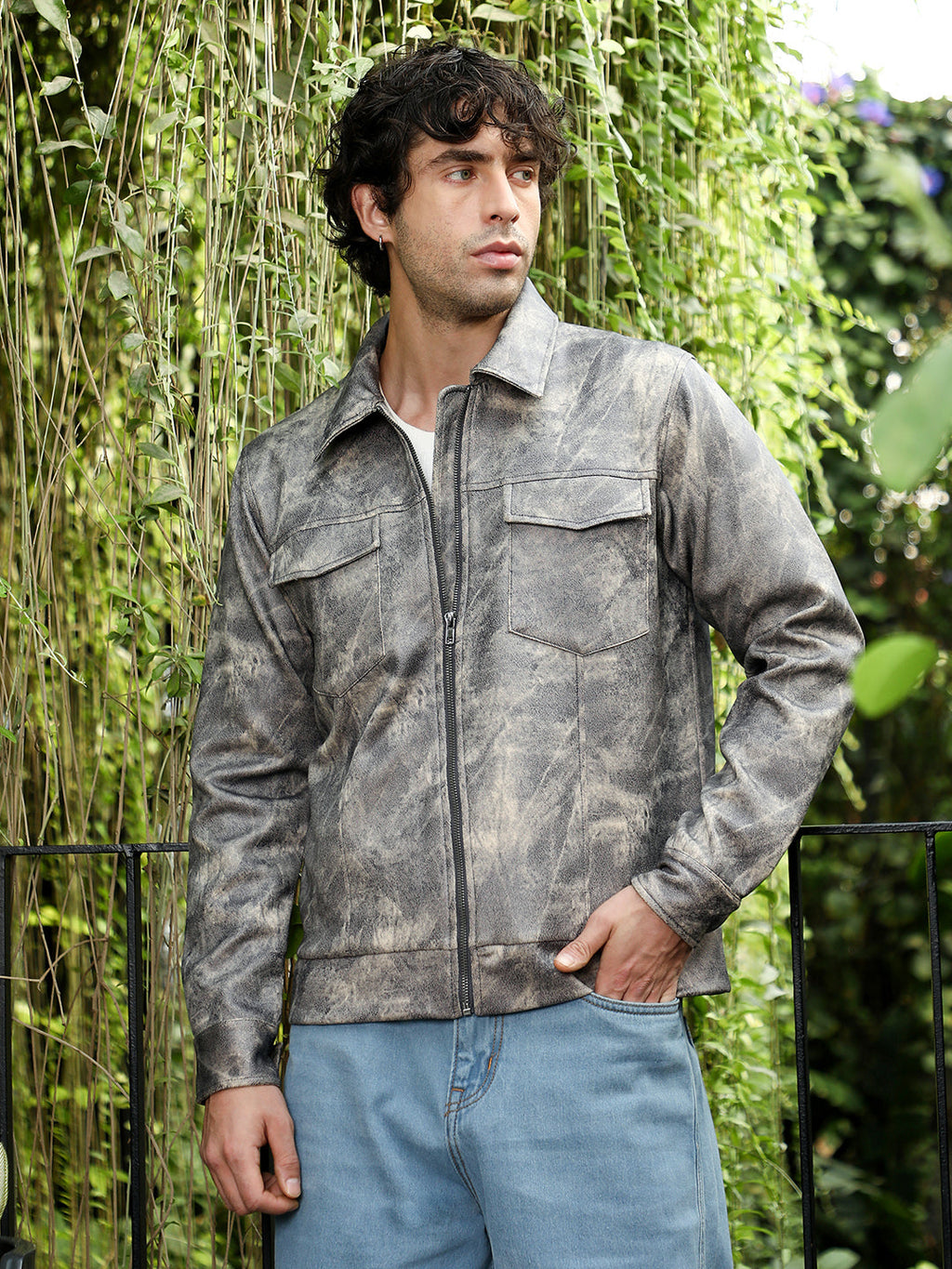 Dye Utility-Twill Bomber Jacket