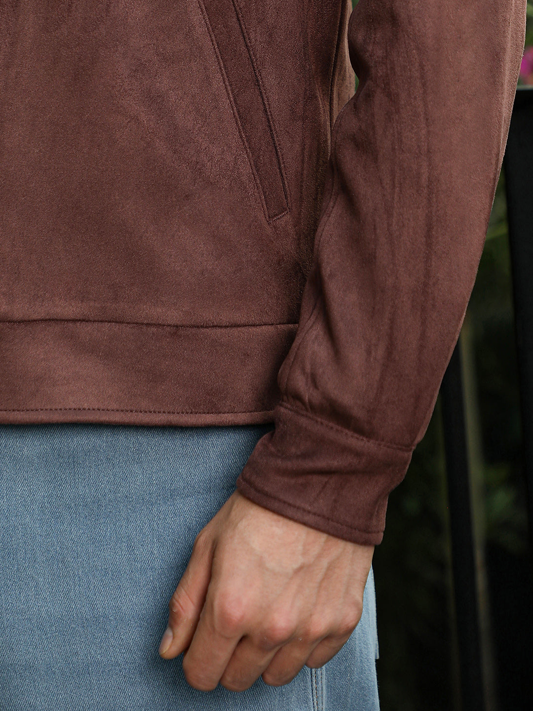 Solid Utility-Suede Rider Jacket