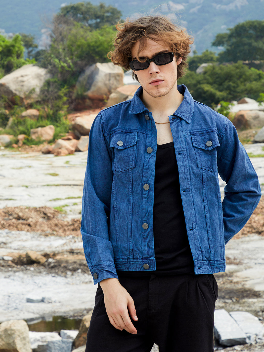 Medium-Wash Denim Jacket