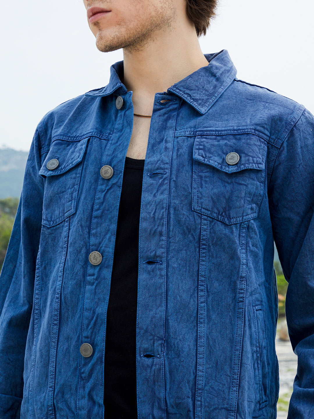 Medium-Wash Denim Jacket