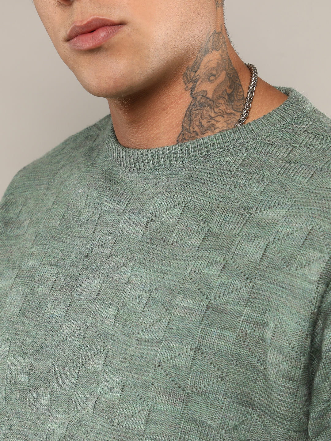 Textured Knit Sweater