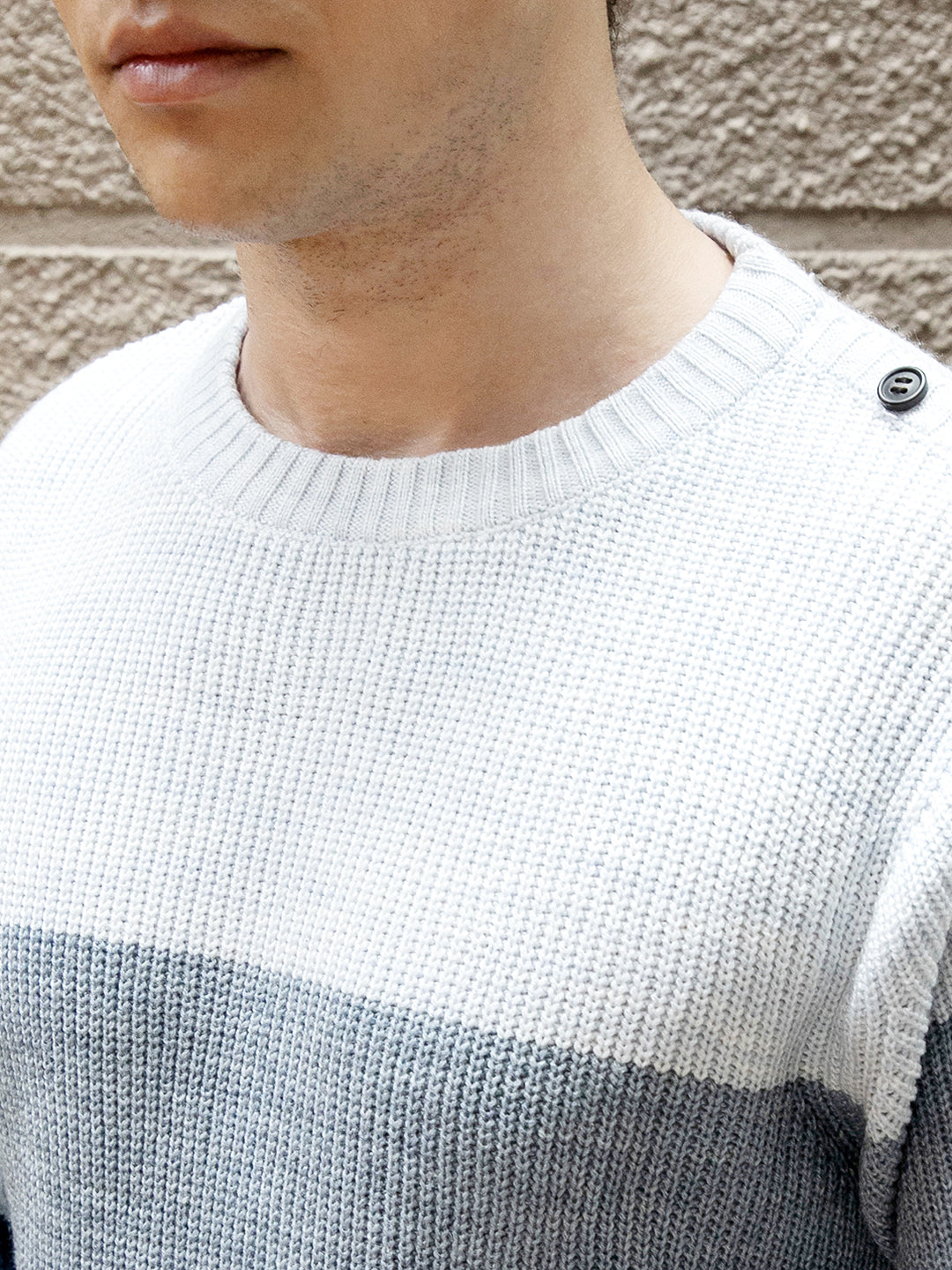 Contrast Panel Sweater