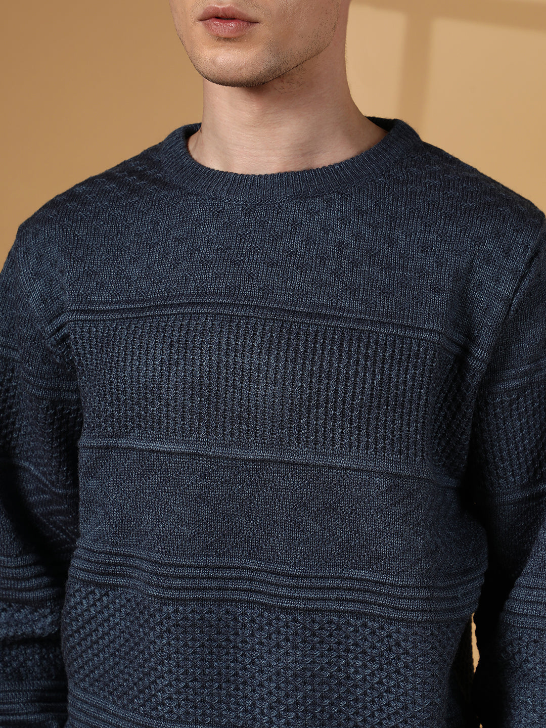 Textured-Knit Pullover Sweater