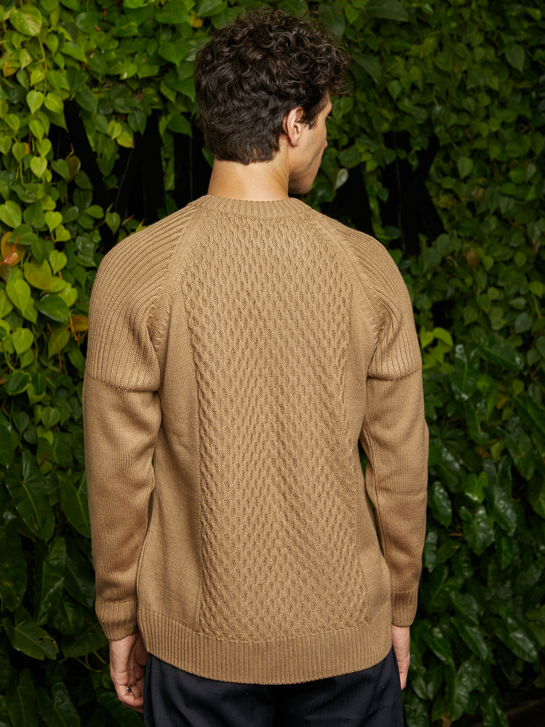 Hive-Knit Pullover Sweater