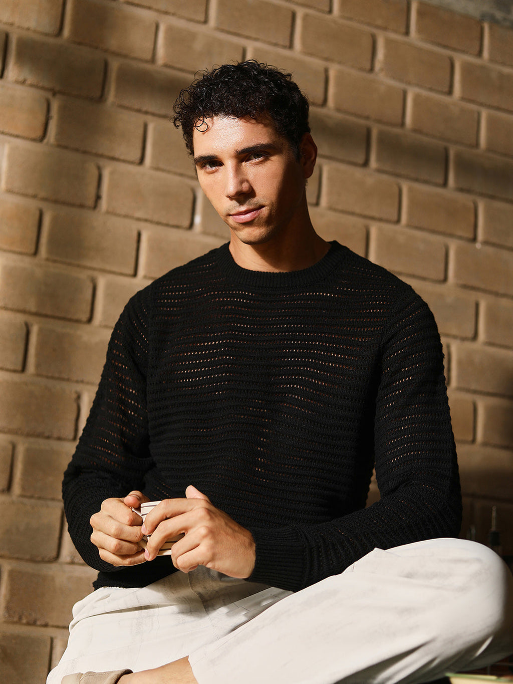 Loose-Knit Pullover Sweater