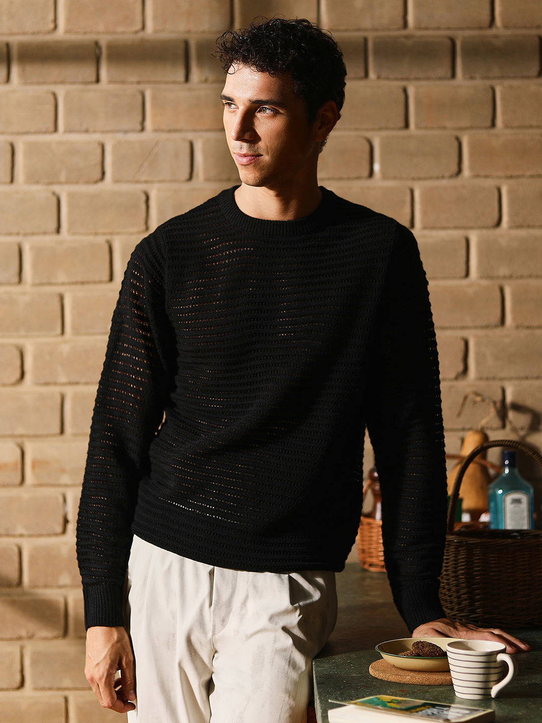 Loose-Knit Pullover Sweater