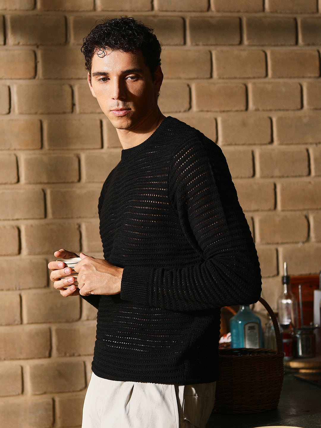 Loose-Knit Pullover Sweater