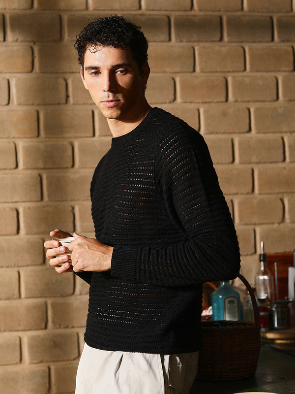 Loose-Knit Pullover Sweater