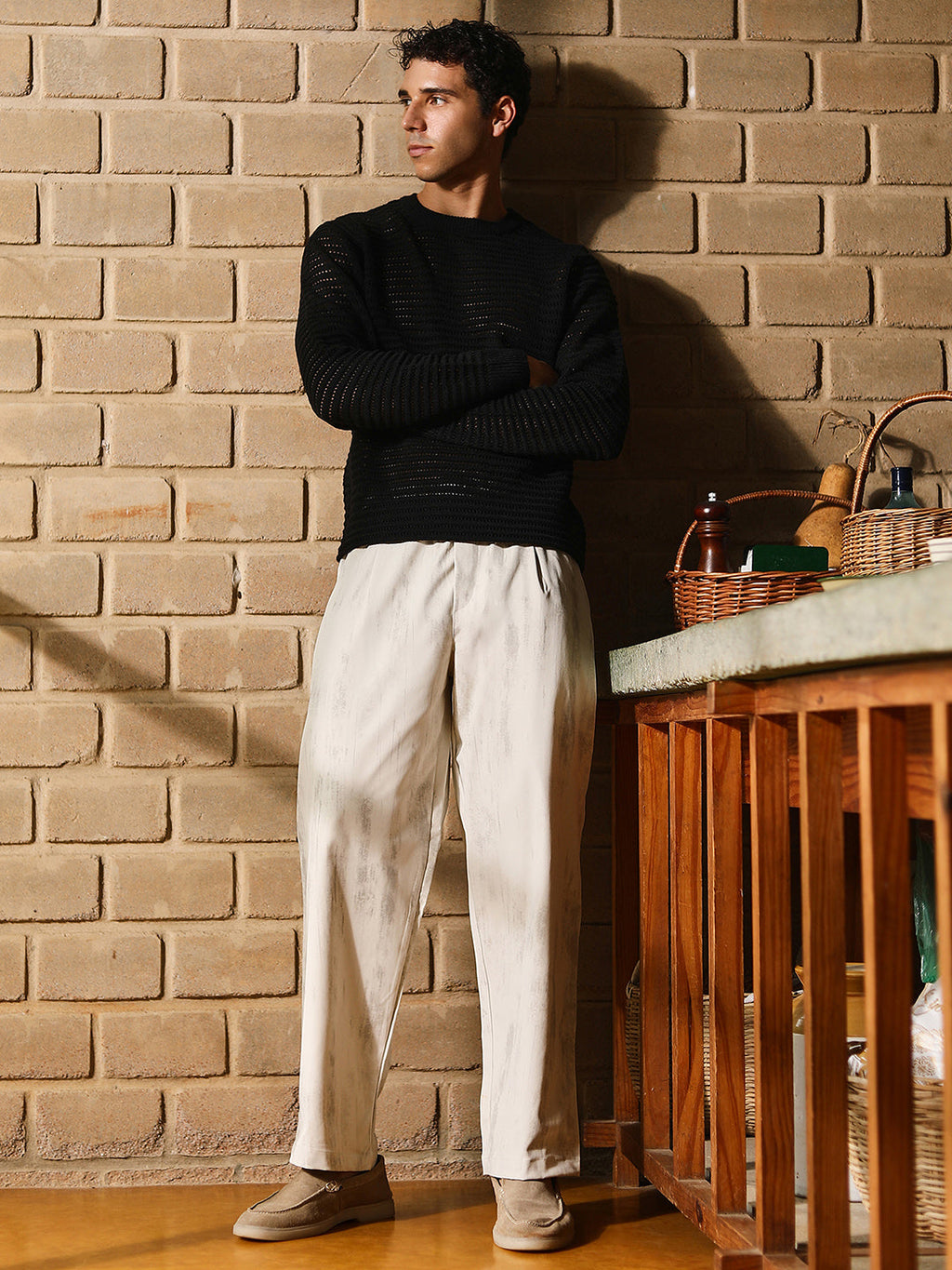 Loose-Knit Pullover Sweater