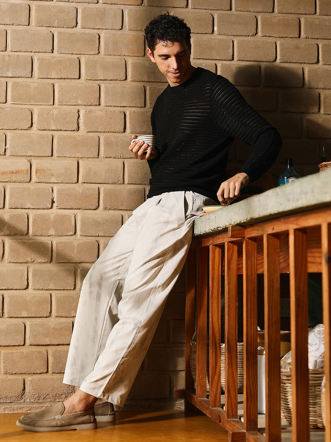 Loose-Knit Pullover Sweater