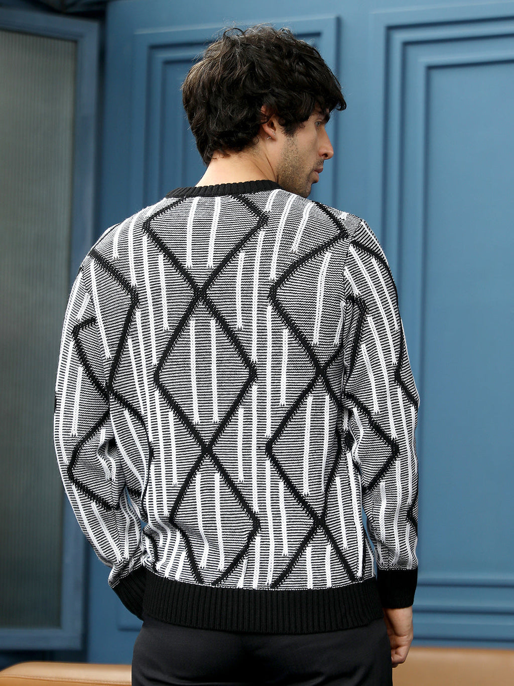 Tenoch-Jacquard Pullover Sweater