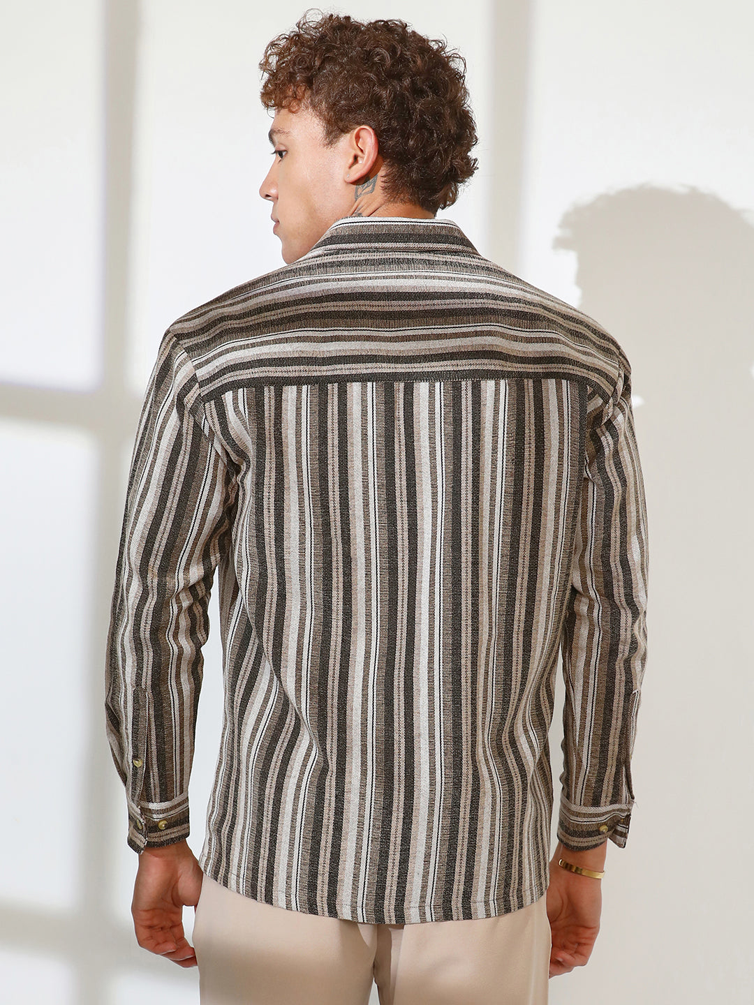 Multitrack Striped Oversized Shirt