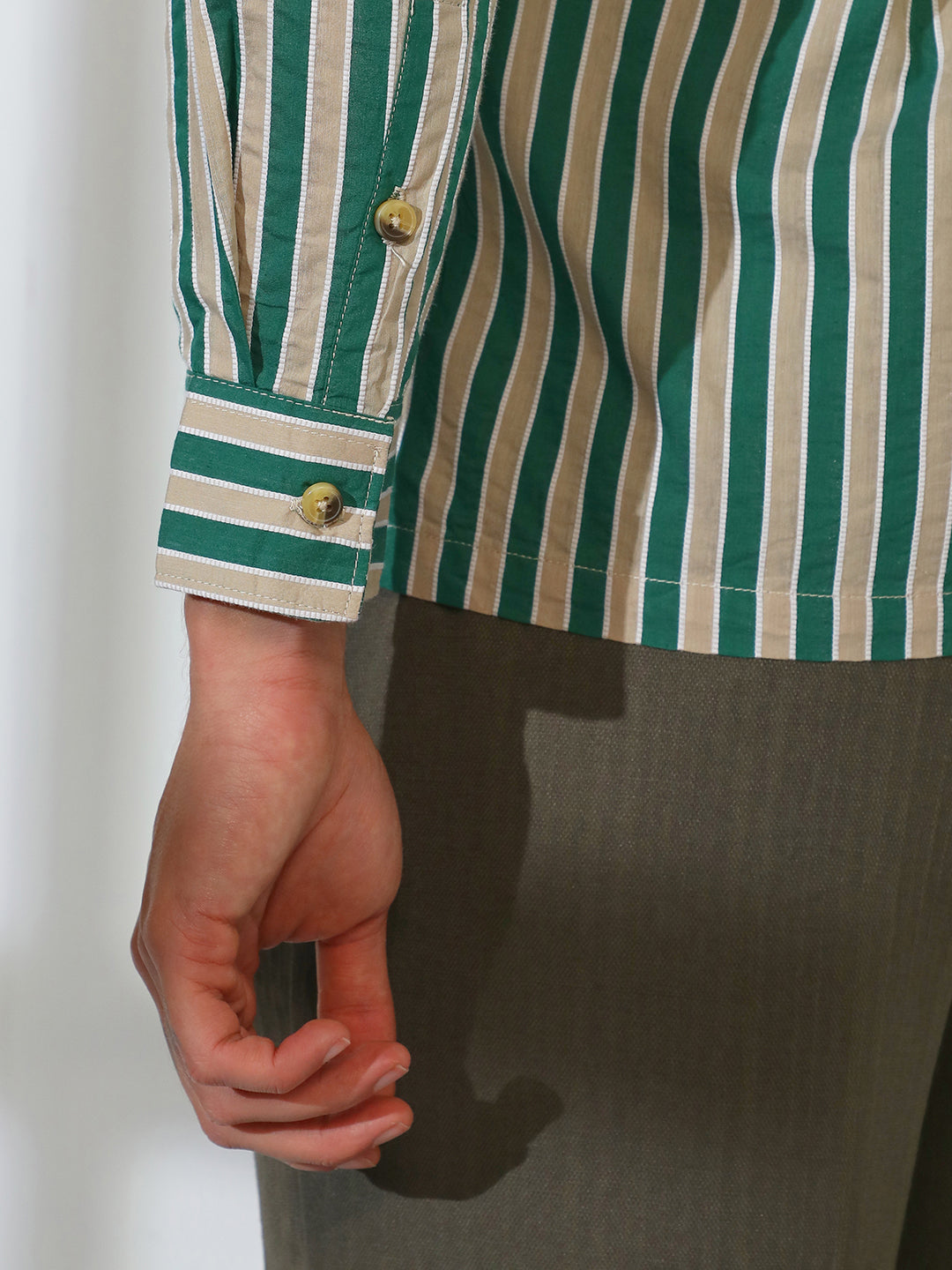 Candy Striped Oversized Shirt