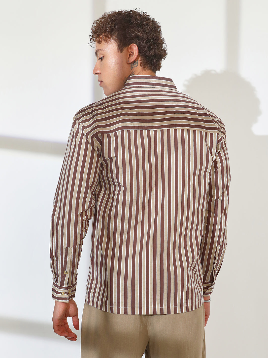 Candy Striped Oversized Shirt