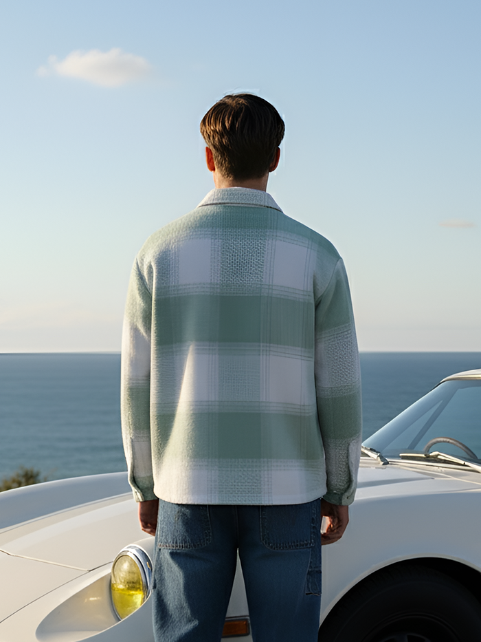 Vignette-Checkered Oversized Shirt